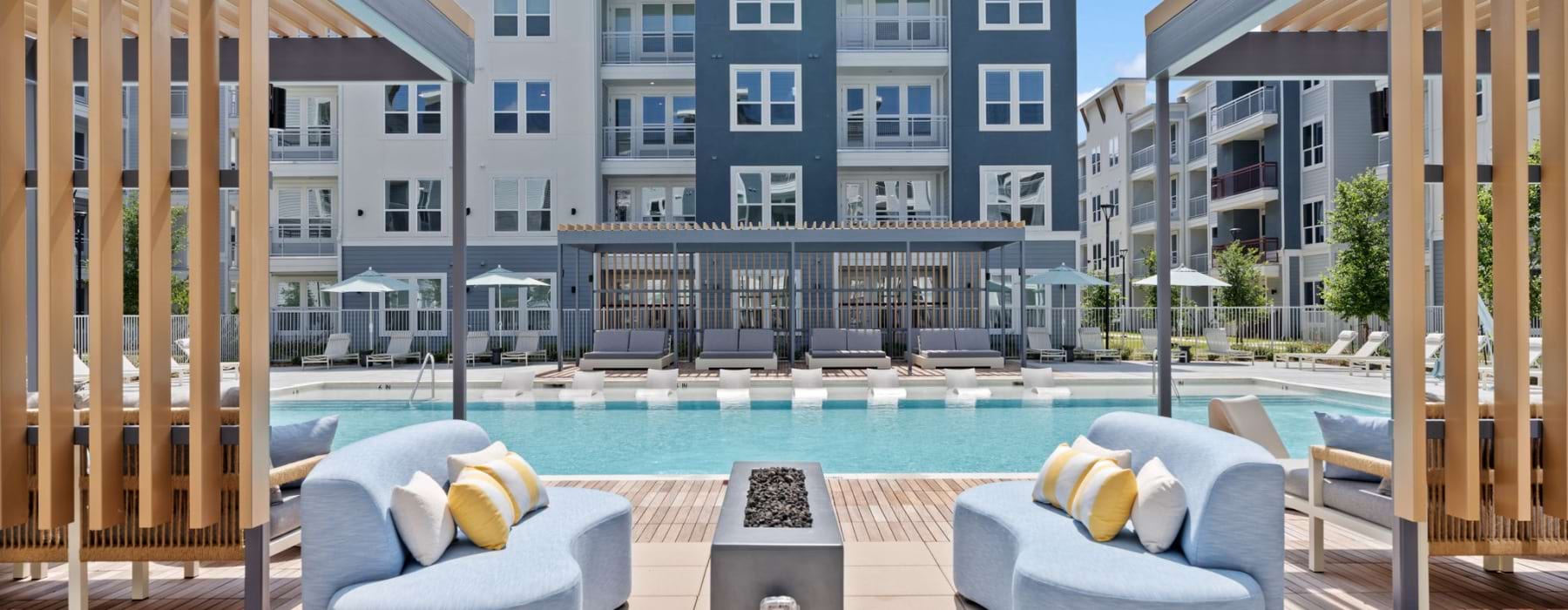 pool in the courtyard